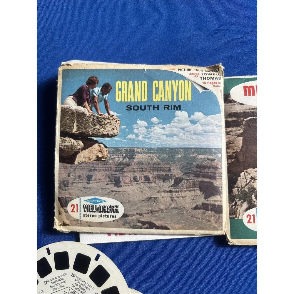 VIEW MASTER REELS A 361,GRAND CANYON Mesa Verde, Yellow Stone,Cambodia&more 19